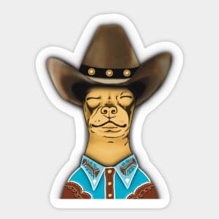 Cowboy Chihuahua Sticker